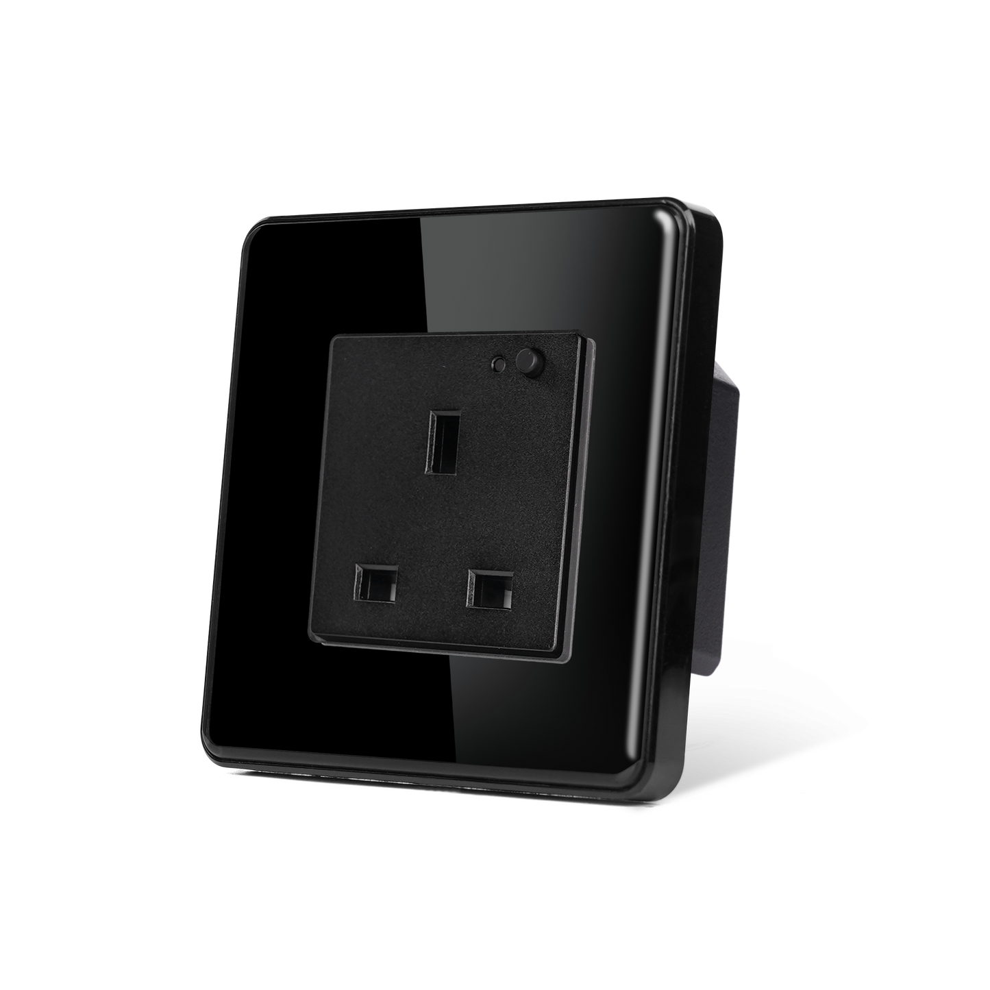 Wi-Fi Smart UK Type Socket – Single 13A with Glass Panel and App/Voice Control