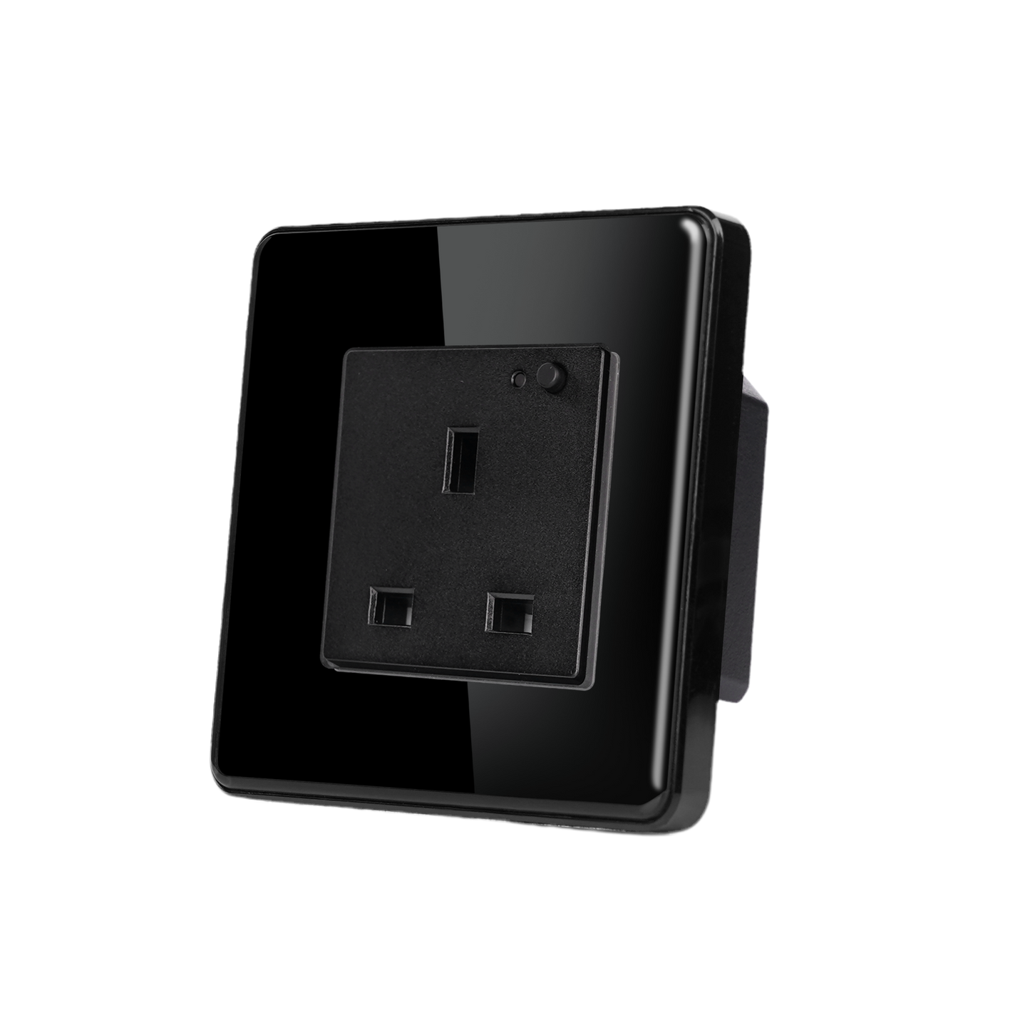 Wi-Fi Smart UK Type Socket – Single 13A with Glass Panel and App/Voice Control