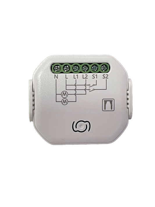 Wi-Fi Smart Roller Shutter Module – In-Wall Controller for Blinds, Curtains & Shutters (Tuya-Compatible)