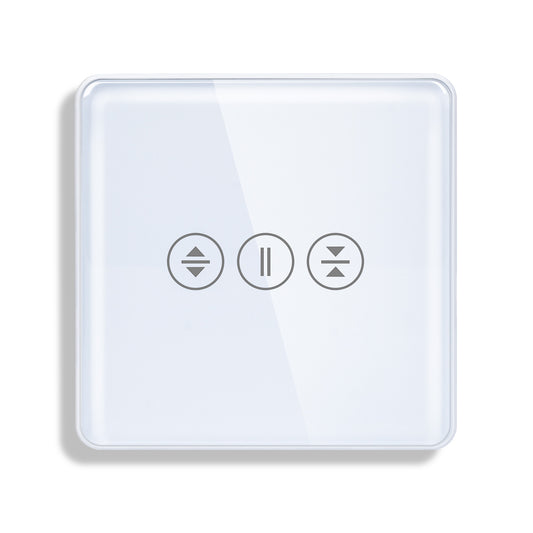 Wi-Fi Smart Touch Switch for Shutters & Blinds – Glass Panel with App & Voice Control